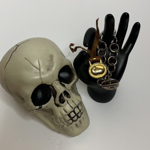 Dooney & Bourke | Silver Chainlink Bracelet & Vintage Duck Embellish Attachment - Picture 2 of 13